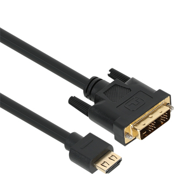 TNT NM-TNT122 HDMI 1.4 락킹 to DVI 케이블 2m