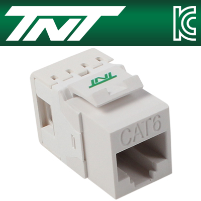 강원전자 TNT CAT.6 UTP 스냅인 키스톤잭 모듈(180도)
