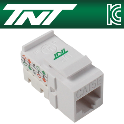 TNT NM-TNT78 CAT.5E UTP 스냅인 키스톤잭 모듈(90°)