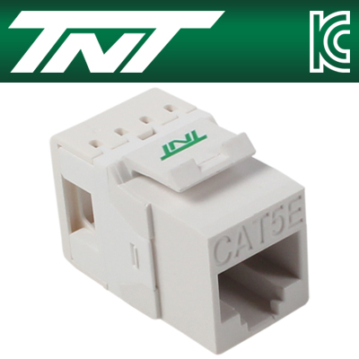 강원전자 TNT CAT.5E UTP 스냅인 키스톤잭 모듈(180도)