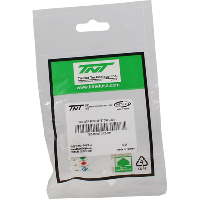 강원전자 TNT CAT.3 UTP 스냅인 키스톤잭 모듈(90도)