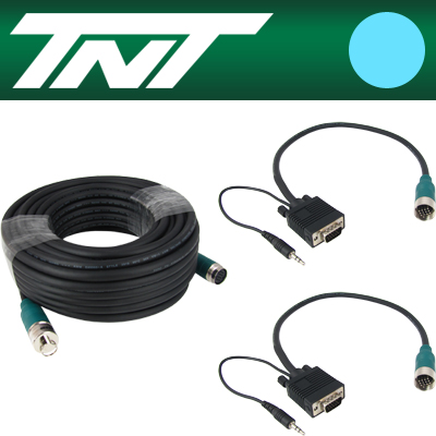 강원전자 TNT RGB+스테레오 분리형(배관용) 케이블 11m