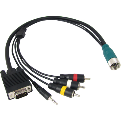 강원전자 TNT RGB+스테레오 or 3RCA 분리형(배관용) 케이블 26m