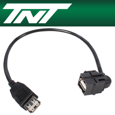 강원전자 TNT USB2.0 AF/AF 스냅인 멀티미디어 케이블 타입 모듈 0.3m