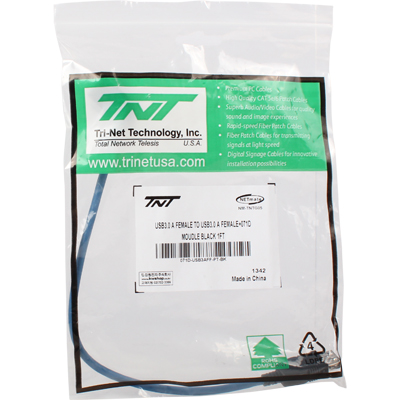 강원전자 TNT USB3.0 AF/AF 스냅인 멀티미디어 케이블 타입 모듈 0.3m