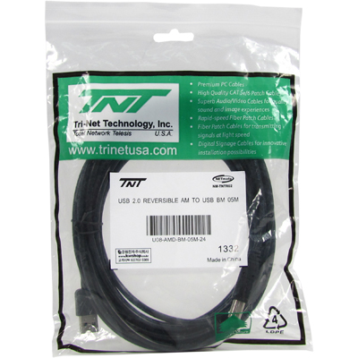 강원전자 TNT USB2.0 양면인식 AM-BM 케이블 5m