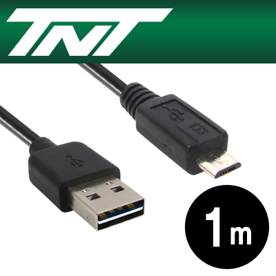 강원전자 TNT USB2.0 양면인식 마이크로 5핀 케이블 1m