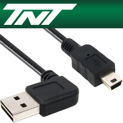 강원전자 TNT NM-TNTR08 USB2.0 양면인식 ㄱ형 Mini 5핀 케이블 2m