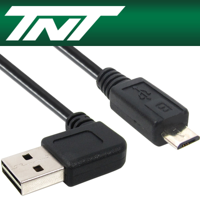 강원전자 TNT NM-TNTR09 USB2.0 양면인식 ㄱ형 마이크로 5핀 케이블 2m