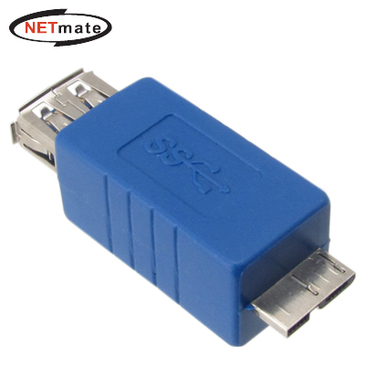 강원전자 넷메이트 USB3.0 AF to MicroB 젠더(블루)
