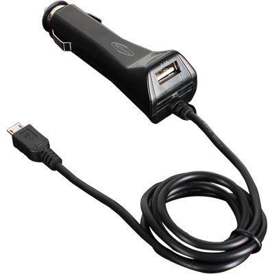 강원전자 넷메이트 차량용 USB 충전 시거잭(마이크로 5핀 케이블 일체형 + USB 1포트)