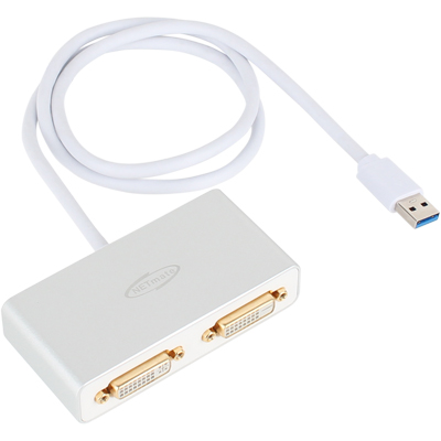 강원전자 넷메이트 NM-UDD3 USB3.0 to DVI 듀얼 디스플레이 컨버터(DVI, HDMI, VGA 지원)