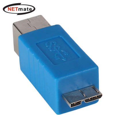 강원전자 넷메이트 USB3.0 BF/MicroB 젠더(블루)