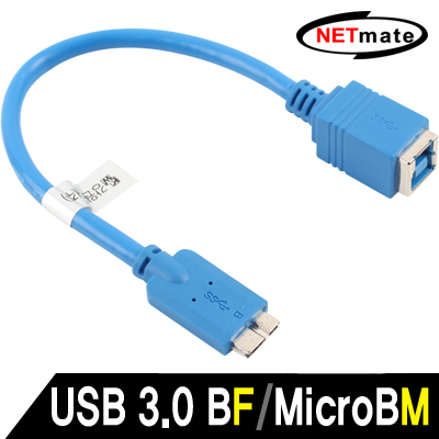 강원전자 넷메이트 USB3.0 BF/MicroB 케이블 젠더 0.15m