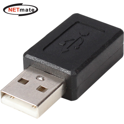 강원전자 넷메이트 NM-UGM01 USB2.0 마이크로 5핀/AM 젠더(USB OTG PC연결/블랙)