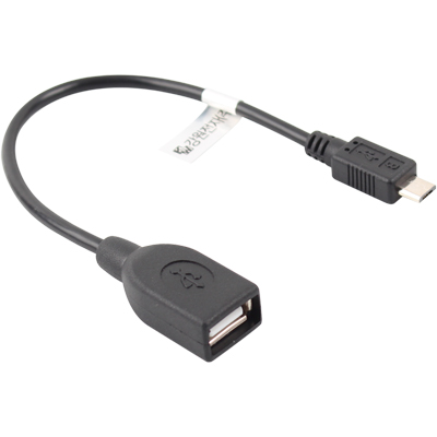 강원전자 넷메이트 NM-UGM05 모바일 USB OTG 케이블(블랙) 0.15m