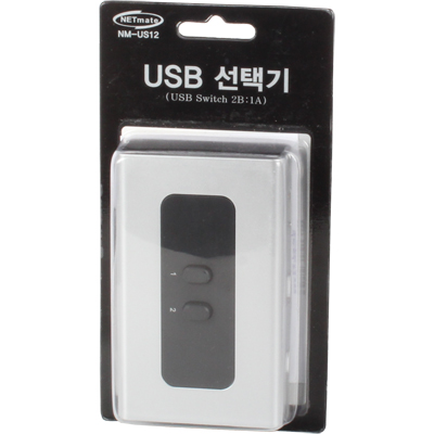 강원전자 넷메이트 NM-US12 USB2.0 2B:1A 수동선택기(벽걸이형)