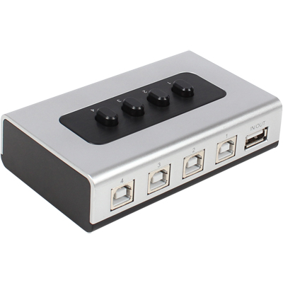 강원전자 넷메이트 USB2.0 4B:1A 수동선택기(벽걸이형)