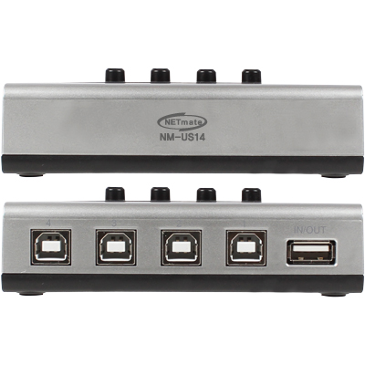 강원전자 넷메이트 USB2.0 4B:1A 수동선택기(벽걸이형)
