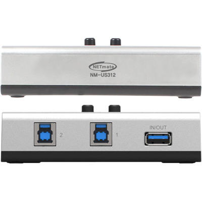 강원전자 넷메이트 NM-US312 USB3.0 2B:1A 수동선택기(벽걸이형)