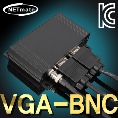 강원전자 넷메이트 NM-VC01 VGA(RGB) to 컴포지트(BNC/RCA) 컨버터