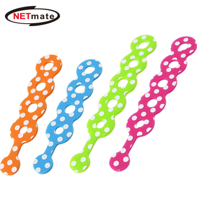 NETmate NMA-LM27 물방울무늬 줄감개(꼬임방지 선 정리기)