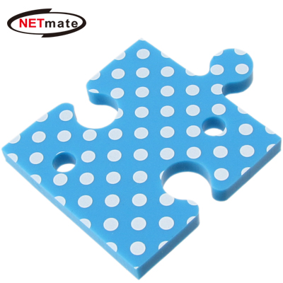 NETmate NMA-LM29 퍼즐 이어폰 줄감개(꼬임방지 선 정리기)(블루)