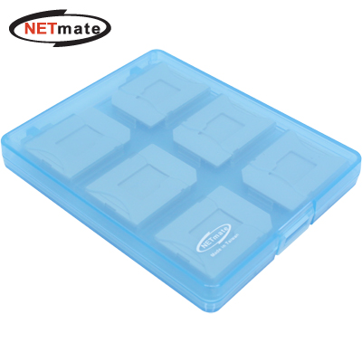 강원전자 넷메이트 NMA-LM41 MicroSD+SD 메모리카드 케이스(12매/블루)