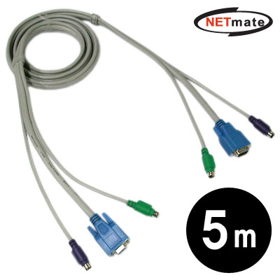 NETmate KVM M/M(RGB) 케이블 5m