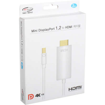 강원전자 넷메이트 NMC-MDH2 Mini DisplayPort 1.2 to HDMI 케이블 2m