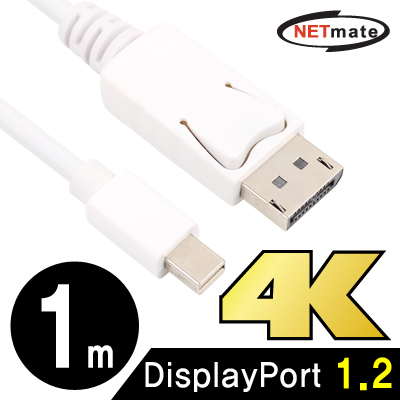 강원전자 넷메이트 Mini DisplayPort to DisplayPort 1.2 케이블 1m