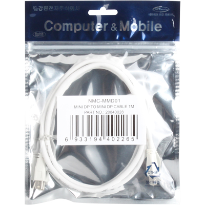 강원전자 넷메이트 NMC-MMD01 Mini DisplayPort v1.1a 케이블 1m