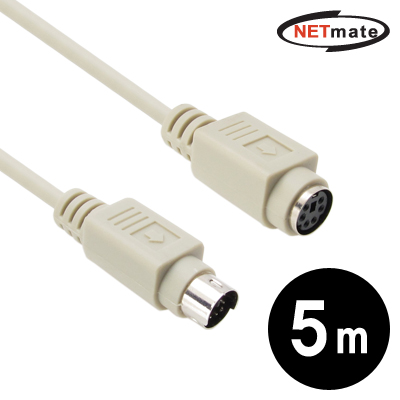 NETmate NMC-PS250F PS/2 연장 케이블 5m