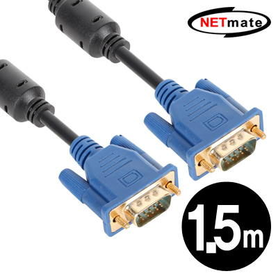 강원전자 넷메이트 RGB 3+4 모니터 케이블 1.5m (블랙)