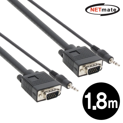 강원전자 넷메이트 NMC-RGB18ST RGB 모니터(ST포함) 케이블 1.8m