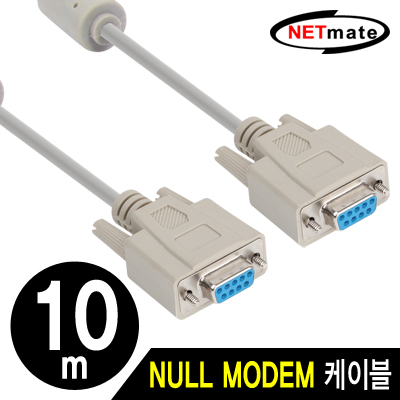 강원전자 넷메이트 NMC-SFF100 9핀 NULL MODEM 케이블(필터) 10m