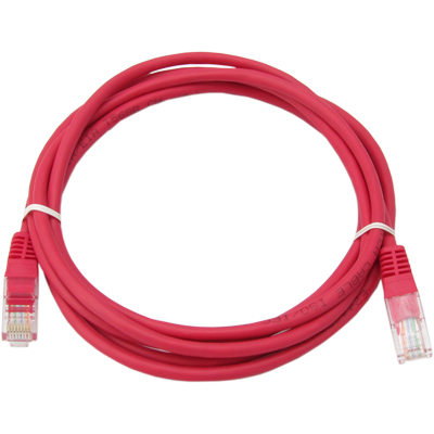 강원전자 넷메이트 CAT.5E UTP 다이렉트 케이블(레드) 3m NMC-U503R