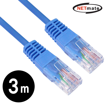 NETmate NMC-UC503 CAT.5E UTP크로스 케이블 3m