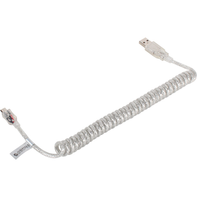 강원전자 넷메이트 USB2.0 AM-Micro 5핀 스프링 케이블 1.5m