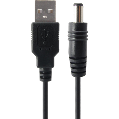 강원전자 넷메이트 NMC-UP255 USB 전원 케이블 1m (5.5x2.5mm/0.5W/블랙)