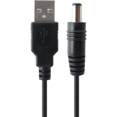 강원전자 넷메이트 NMC-UP25205 USB 전원 케이블 2m (5.5x2.5mm/0.5W/블랙)