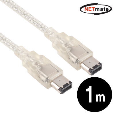 NETmate NMCA-6M010 IEEE1394 6-6 케이블 1m
