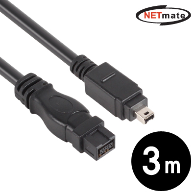 강원전자 넷메이트 NMCB-94M30 IEEE1394B 9P Bilingual to 4P 케이블 3m