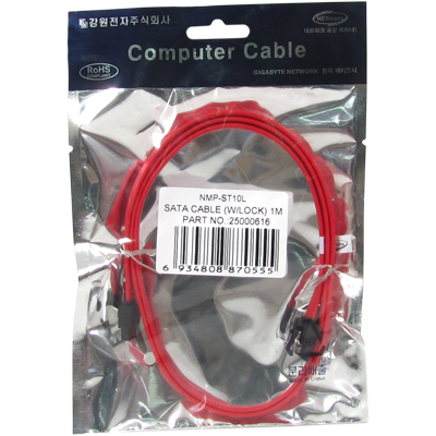 강원전자 넷메이트 NMP-ST10L SATA(Lock)-SATA(Lock) 케이블 1m