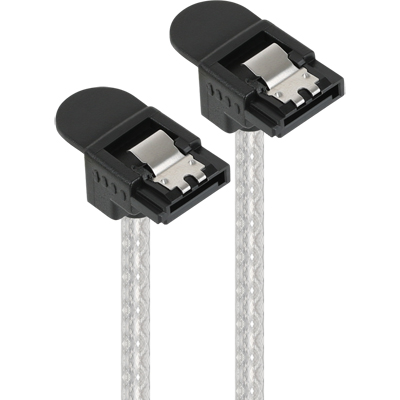 강원전자 넷메이트 NMP-ST305A SATA3 Round 케이블(양쪽 90° 꺾임/Lock) 0.5m