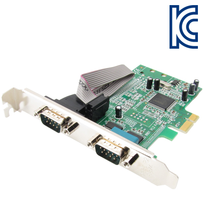 강원전자 넷메이트 2포트 PCI Express 시리얼카드(MOS)(슬림PC겸용)
