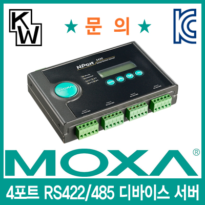 MOXA(모싸) NPort 5430I 4포트 RS422/485 디바이스 서버(2KV 아이솔레이션)