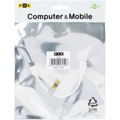 강원전자 PnK USB2.0 Micro 5핀(F)-CM 케이블 젠더 0.15m