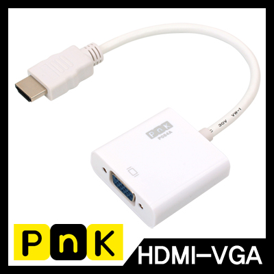 강원전자 PnK HDMI to VGA(RGB) 컨버터(케이블 타입/무전원)