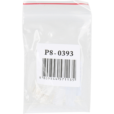 강원전자 플러그마스터 UTP CAT.6 RJ-45 8P8C 플러그&부트 - Three Prongs 핀(100개)